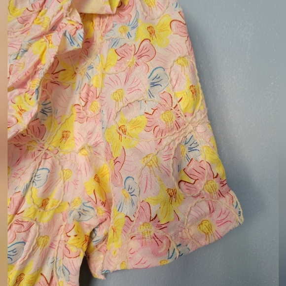 Melloday Tired Floral Print Mini Dress in Pink Small - Picture 3 of 9